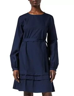 Vila Damska sukienka Vigalina L/S Midi Dress, granatowy blezer, 36 PL - Sukienki - miniaturka - grafika 1