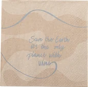Folia, papier śniadaniowy, serwetki - Serwetki papierowe Earth 20 szt. - miniaturka - grafika 1