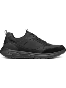 Geox Sneakersy "Portello" w kolorze czarnym - Trampki męskie - miniaturka - grafika 1