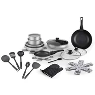 Zestawy garnków i patelni - Zestaw garnków aluminium z akcesoriami 30 el Kitchencook FLEX30 - miniaturka - grafika 1