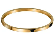 Bransoletki - Gładka Bransoletka Bangle Kanciasta Nowoczesna - miniaturka - grafika 1