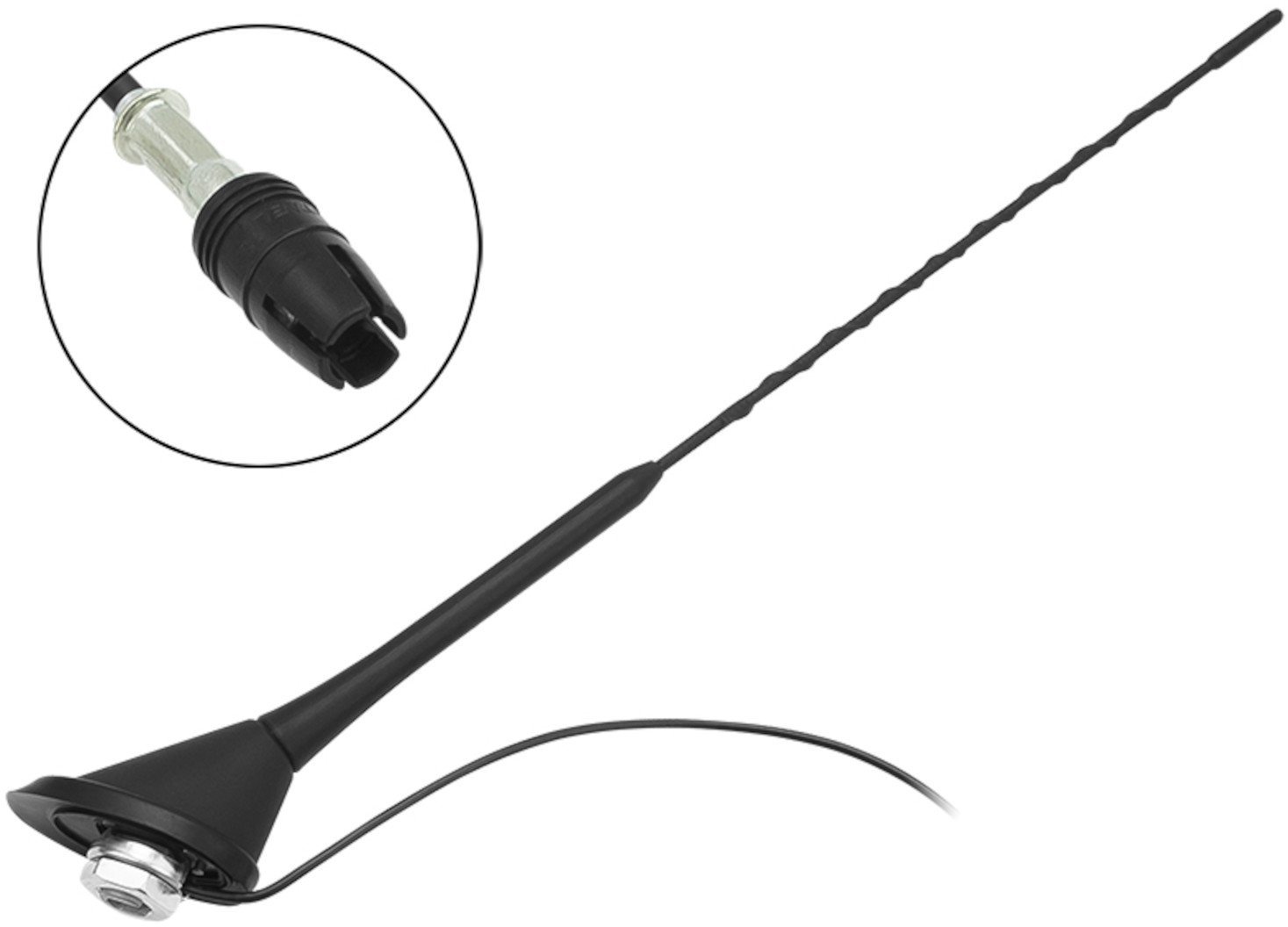 BLOW Antena samochodowa dachowa Fiat RAW maszt 40cm