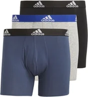 Majtki męskie - adidas Logo Boxer Briefs 3 Pairs GN2017 Rozmiar: S - miniaturka - grafika 1