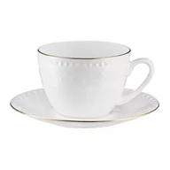 Filiżanki - Filiżanka 250 ml ze spodkiem ROMA GOLD VILLA ITALIA - miniaturka - grafika 1