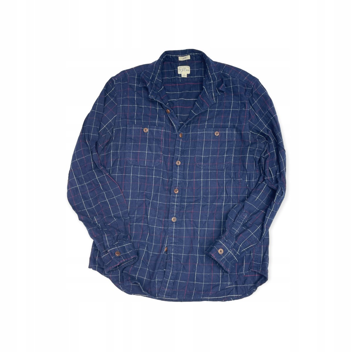 Flanelowa koszula męska długi rękaw J. CREW L