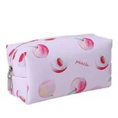 Kosmetyczki, organizery i kuferki - Folding oblong cosmetic bag peach KS77 - miniaturka - grafika 1