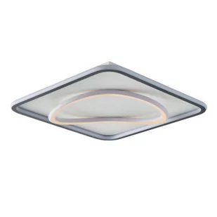 Kwadratowy plafon Lens MX3889-1B-3BGT Zumaline LED 32W 3000K ściemniacz biały - Lampy sufitowe - miniaturka - grafika 1