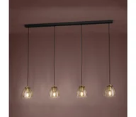 Lampy sufitowe - Eglo 390038 - Żyrandol na lince JAZMINIA 4xE27/40W/230V złoty - miniaturka - grafika 1