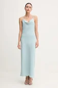 Sukienki - Calvin Klein sukienka kolor turkusowy maxi prosta LV044B053G - miniaturka - grafika 1