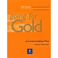 Pozostałe języki obce - Pearson Going for Gold Pre-Intermediate Matura Maximiser + CD Richard Acklam - miniaturka - grafika 1