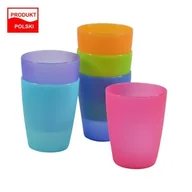 Kuchnia turystyczne i akcesoria - Kubeczki 6 Szt MIX Plastikowe 300 ML Bez Bpa - miniaturka - grafika 1