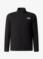 Bluzy sportowe męskie - Bluza dziecięca The North Face Glacier Fleece 1/4 Zip - tnf black - miniaturka - grafika 1