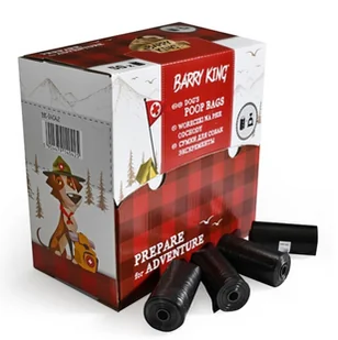 BARRY KING Woreczki na psie odchody 1 rolka - 20 woreczków - czarny - Woreczki na psie odchody - miniaturka - grafika 1
