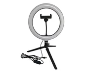 Lampy stojące - LED Ściemnialna lampa ze statywem i uchwytem do vlogowania LED/10W/5V 2700-6500K - miniaturka - grafika 1