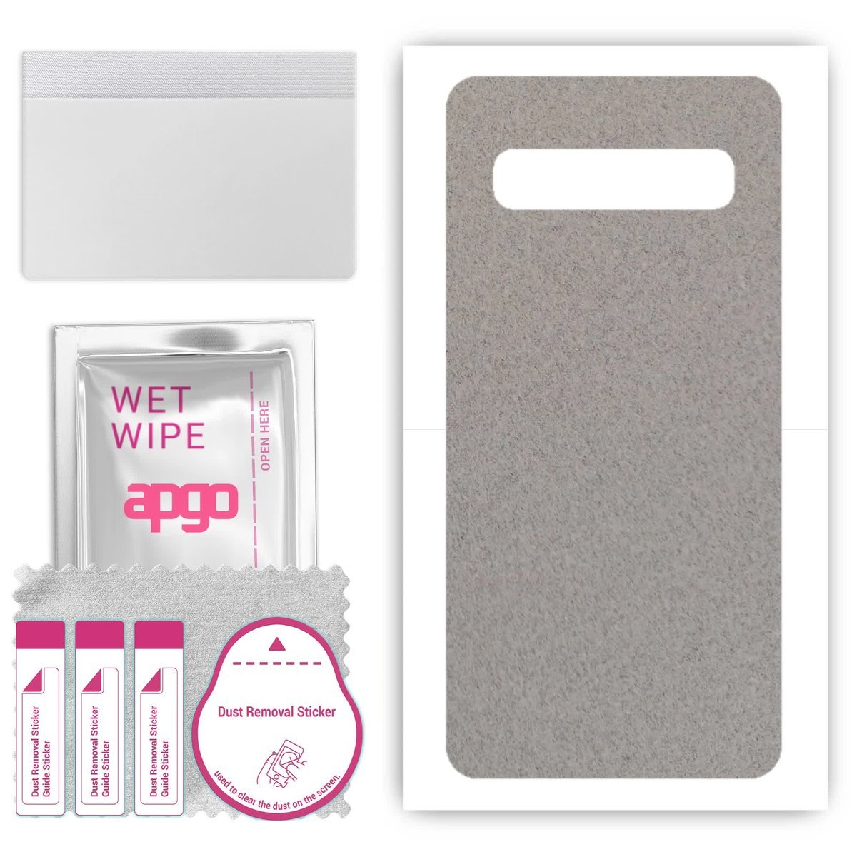 Folia naklejka skórka strukturalna na TYŁ Zamsz do Samsung Galaxy S10 5G - Zamsz Szary - apgo SKINS