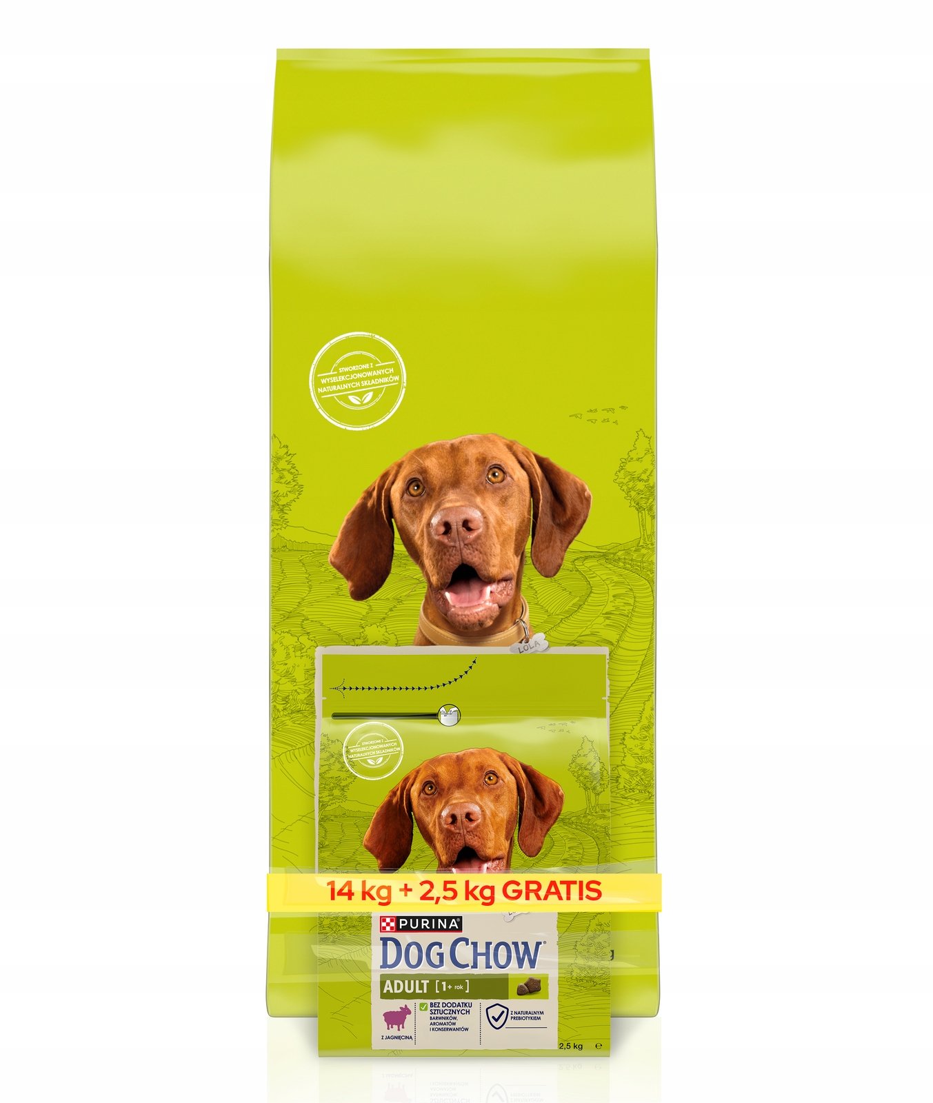 Karma dla psa PURINA Dog Chow Adult Jagnięcina 14 + 2.5 kg