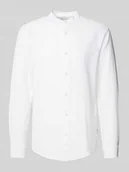 Koszule męskie - Koszula lniana o kroju slim fit ze stójką model ‘CAIDEN’ - miniaturka - grafika 1