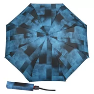 Parasole - Parasol damski składany Knirps T.200 Ecorepel Clear Stone, niebieski - miniaturka - grafika 1