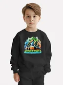 Bluzy dla dziewczynek - BLUZA DZIECIĘCA MINECRAFT LEGENDS 104 MŁODZIEŻOWA WZORY PREZENT JAKOŚĆ - miniaturka - grafika 1