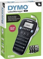 Drukarki kart i etykiet - Zestaw startowy DYMO LabelManager 160 z 3 pasmami D1 12mm Qwertz - miniaturka - grafika 1