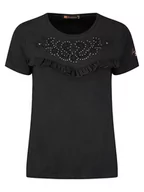 Koszulki i topy damskie - Geographical Norway Koszulka "Joleil" w kolorze czarnym - miniaturka - grafika 1