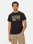 Koszulki męskie - G-Star Raw T-Shirt Originals D25969-C506 1214 Czarny Regular Fit - miniaturka - grafika 1