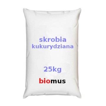 Skrobia Kukurydziana Maizena worek 25kg Biomus