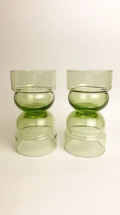 Zestaw szklanek runo - 2 sztuki (szarozielone) 220ml - Szklanki - miniaturka - grafika 1