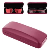 Akcesoria do okularów - Etui na okulary ET-118F bordowe - miniaturka - grafika 1