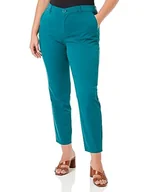 Spodnie damskie - s.Oliver Spodnie damskie Tapered Leg Blue Green 44, Niebieski zielony, 44 - miniaturka - grafika 1