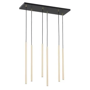 Selter lampa wisząca 6XG9 czarna/złota 1332/6 - Lampy sufitowe - miniaturka - grafika 1