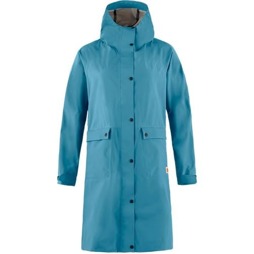 Fjallraven 14500131-543 Vardag Rain Parka W kurtka damska Dawn Blue, rozmiar M
