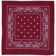 Apaszki i szaliki męskie - Bandamka Bandana Chusta 55X55 Cm Bordowo-Biała - miniaturka - grafika 1