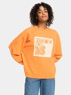 Bluzy damskie - Roxy Bluza Take Yourplaceb Otlr ERJFT04745 Pomarańczowy Regular Fit - miniaturka - grafika 1