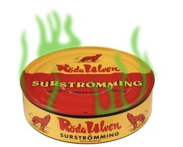 Szwedzki kiszony Śledź, Surströmming Roda Ulven, puszka 400 g, Luty 2027
