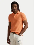 Koszulki męskie - Polo Ralph Lauren Polo 710536856448 Pomarańczowy Slim Fit - miniaturka - grafika 1