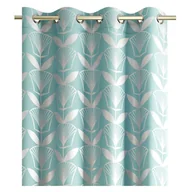 Zasłony - Turkusowa zasłona AmeliaHome Floris, 140x250 cm - miniaturka - grafika 1