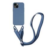 Etui i futerały do telefonów - Vivanco Necklace Cover do iPhone 13 (niebieski) - miniaturka - grafika 1