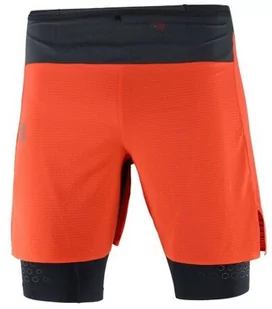 Spodenki Salomon EXO Motion Twin Skin Fiery Red / Black - Spodnie sportowe damskie - miniaturka - grafika 1