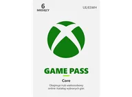 Kody i doładowania cyfrowe - Kod aktywacyjny MICROSOFT Subskrypcja Xbox Game Pass Core 6 miesięcy - miniaturka - grafika 1