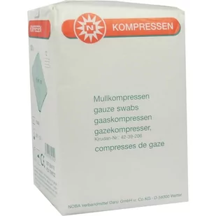 Mullkompressen, Kompresy gazowe niesterylne, 12 warstw, 7.5 cm x 7.5 cm, 100 szt. - Apteczki i materiały opatrunkowe - miniaturka - grafika 1