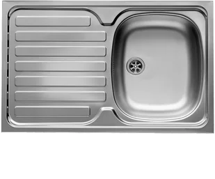 Zlew PYRAMIS INTL (80x50) 1B 1D REV stal LEN (odwracalny) (100408301) - Zlewozmywaki - miniaturka - grafika 1