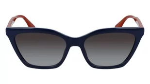 KARL LAGERFELD Okulary przeciwsłoneczne damskie, NIEBIESKI, M - Okulary przeciwsłoneczne - miniaturka - grafika 1