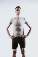 Bielizna sportowa męska - ZEROD Strój triathlonowy RACER TT SUIT cedar green - miniaturka - grafika 1