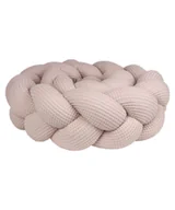 Ochraniacze do łóżeczka - Ochraniacz do łóżeczka warkocz "Wafel łososiowy" - 210cm - miniaturka - grafika 1