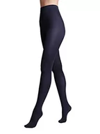 Rajstopy - Conte elegant Rajstopy Damskie TRENDY 150 DEN Dwuwarstwowa Struktura z Mikrofibry Gładkie Jednolite Wzmocnione Palce Ciepłe na Jesień i Zimę Kolor Navy Rozmiar 3 - miniaturka - grafika 1