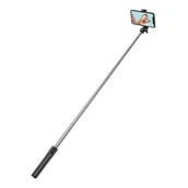 Selfie stick - Selfie stick WHS1Y teleskopowy tripod 1m z uchwytem na telefon - czarny - miniaturka - grafika 1