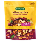 Zdrowa żywność - Bakalland Mieszanka Orzechy & Owoce, kusząca słodycz, 150 g - miniaturka - grafika 1