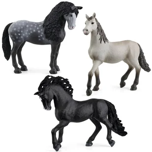 Schleich Horse Club - Zestaw figurek hiszpańskie konie, figurki zwierząt dla dzieci 3 szt. - Klocki - miniaturka - grafika 1