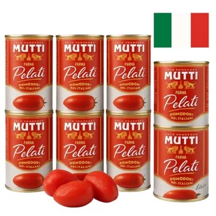 Pomidory Pelati 400g 8 na włoski rynek - Mutti - Koncentraty warzywne, przeciery - miniaturka - grafika 1
